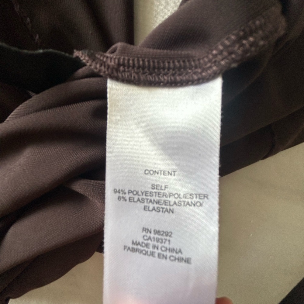 Tibi Harlow Jersey Strapless Midi Dress Brown Size 0 - Picture 10 of 10